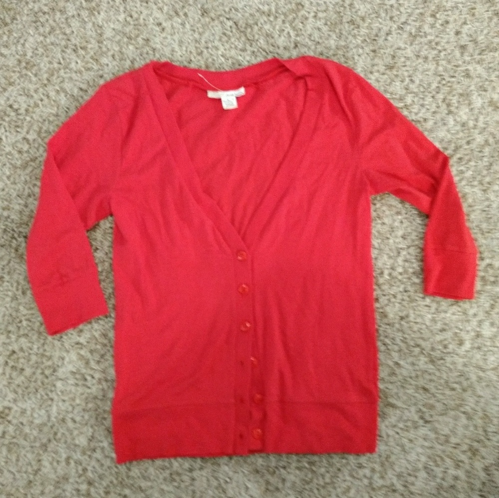 Derek hearts candy colored cardigan Jr size L